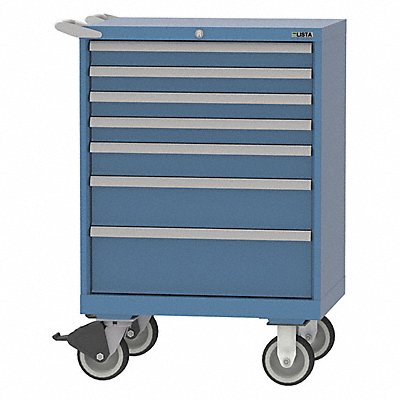 Mod Drwr Cab 41-1/2 H 7 Drwr Bright Blue