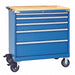 Mod Drwr Cab 43-1/4 H 5 Drwr Bright Blue