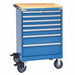 Mod Drwr Cab 43-1/4 H 7 Drwr Bright Blue