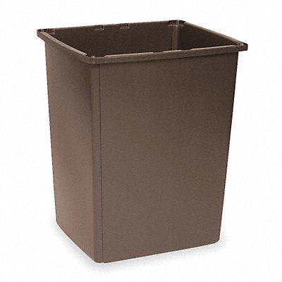 D0248 Trash Can 56 gal Brown Polyethylene