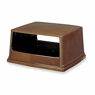 D0247 Trash Can Top Canopy Stays Open Brown