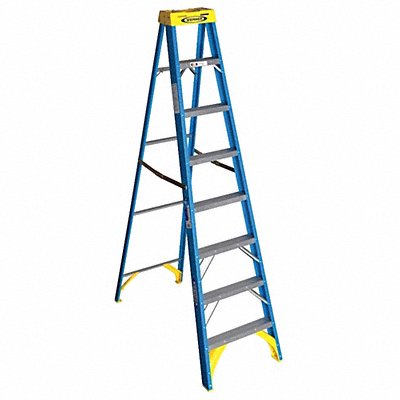 Stepladder Fiberglass 8 ft H 250 lb Cap