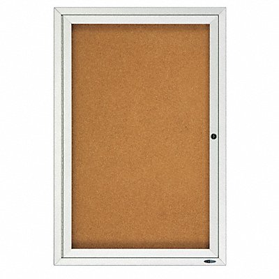 Enclosed Bulletin Board Cork 24 x 36 In.