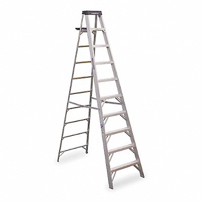 Stepladder Aluminum 10 ft H 300 lb Cap.