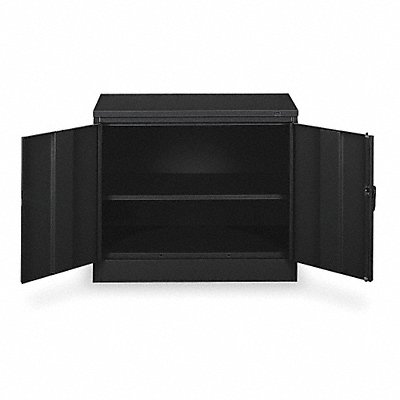 Storage Cabinet 30 x36 x18 Black 2Shlv