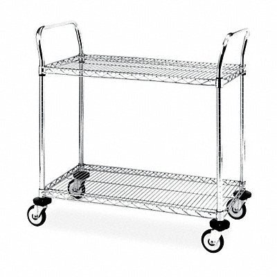 Wire Cart 18 in W 36 in L Chrome