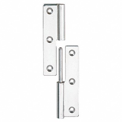 Lift-Off Hinge Polished 2-61/64x1-1/2 In