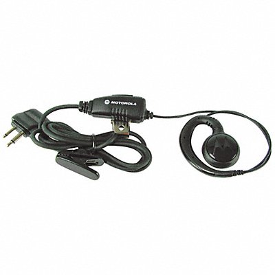 Earpiece Black 48 in L Swivel Ear Loop