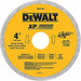 Diamond Saw Blade Blade Dia 4 in.