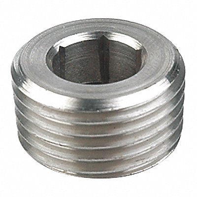 Hex Socket Plug 316L SS 1/4 in MNPT