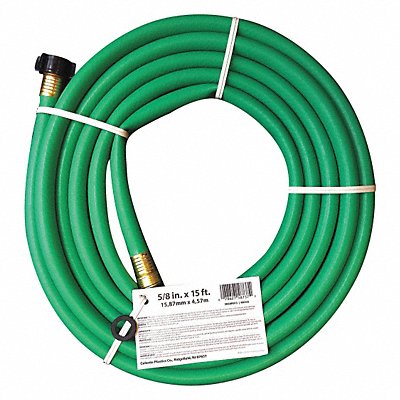 Water Hose Reniforced PVC 5/8 ID 15ft L