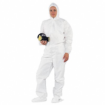 Hooded Coveralls 3XL White SMMMS PK20