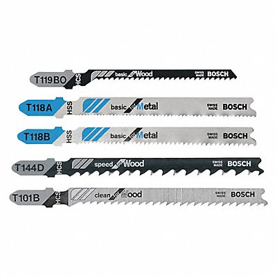 Jig Saw Blade Set Metal PK5