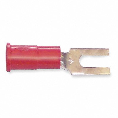 Fork Terminal Block #6 Stud Red PK100