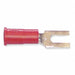 Fork Terminal Block #6 Stud Red PK100