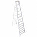 Stepladder Aluminum 14 ft H 300 lb Cap.