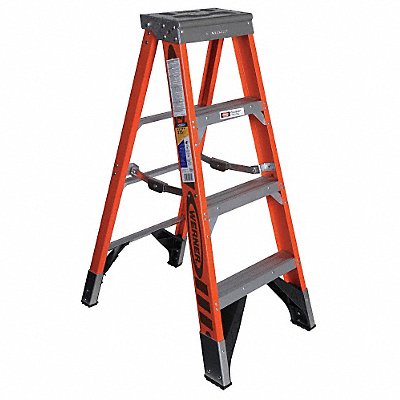 Stepladder Fiberglass 4 ft H 375 lb Cap