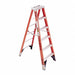 Stepladder Fiberglass 6 ft H 375 lb Cap