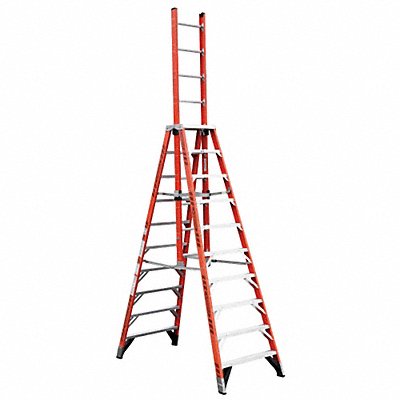 Trestle Extension Ladder Fbrglss 10ft IA