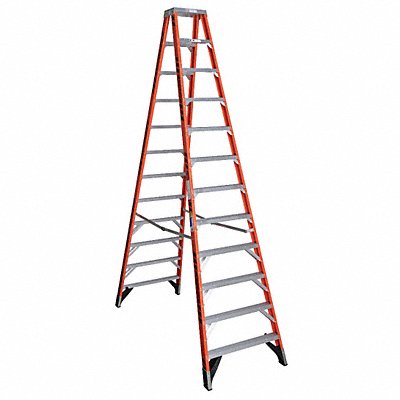 Twin Stepladder Fbrgls IAA 12ft T7400