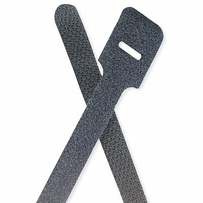 Hook-and-Loop Cable Tie 13 in Black PK10