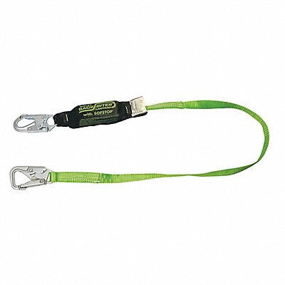 Shock-Absorbing Lanyard Green