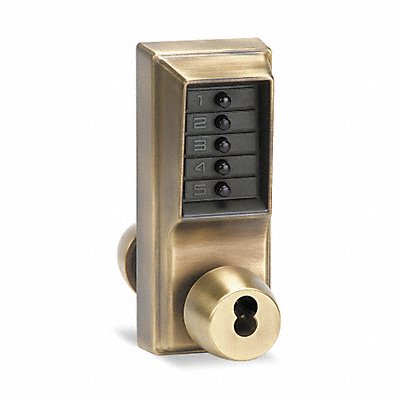 Push Button Lock Entry Key Override