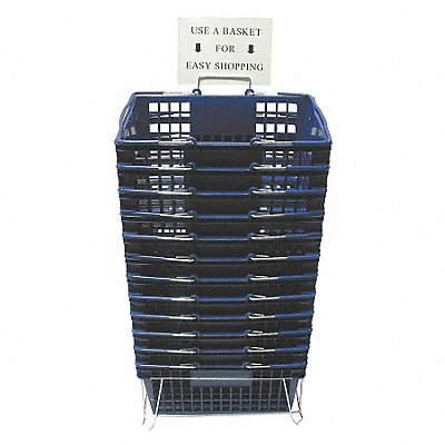 G1931 Hand Basket Blue 8 5/8 in PK12