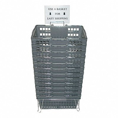 G1931 Hand Basket Gray 8 5/8 in PK12