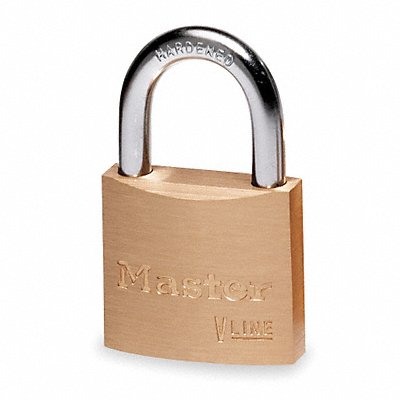 Keyed Padlock 1 in Rectangle Gold