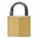 Keyed Padlock 9/16 in Rectangle Gold