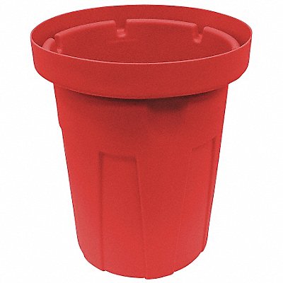 Trash Can 35 gal Red