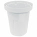 Trash Can 30 gal White