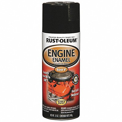 Engine Enamel Gloss Black 12 oz Spray