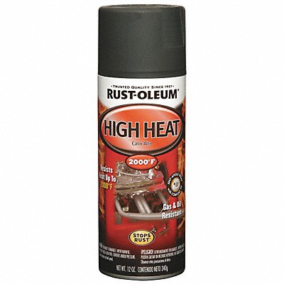 Engine Enamel Hi Ht Flt Blk 12 oz Spray