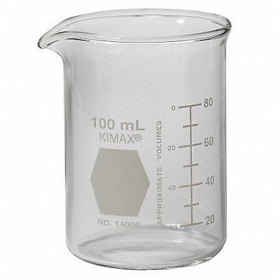 Beaker 100 mL 70 mm H 50 mm Dia PK48