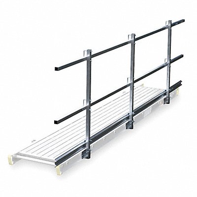 Guard Rail and Toe Board System 20 ft L