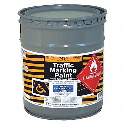 Traffic Zone Marking Paint 5 gal Yellow