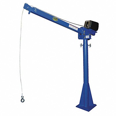 Davit Crane 2000 lb 115VAC Reach 52-87In