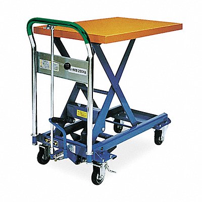 Scissor Lift Cart 330 lb Steel Fixed