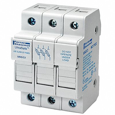 Fuse Block 0 to 30A Class CC 3 Pole