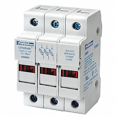 Fuse Block 0 to 30A Midget 3 Pole