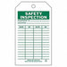 Saf Inspection Tag 7 x 4 In Grn/Wht PK10