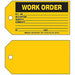 Work Ord Tag 3 x 5-3/4 In Bk/Yel PK100