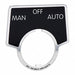 Legend Plate Man./Off/Auto White/Black