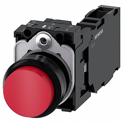 Push Button 22mm Red Plastic Bezel