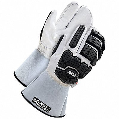 Leather Mitts Cut Resistant 3XL Gray PR