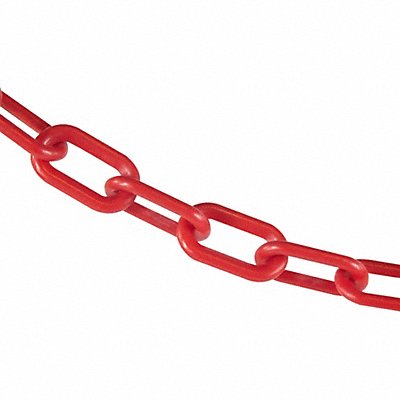 Plastic Chain 2 In x 50 ft Red