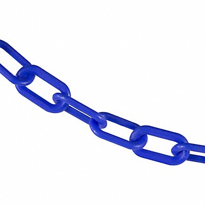 Plastic Chain 2 Size 25 ft L Blue