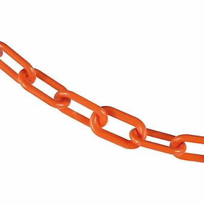 K6948 Plastic Chain 2 In x 50 ft Safety Orange